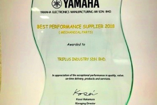 2018 - YAMAHA - Best Performance Supplier